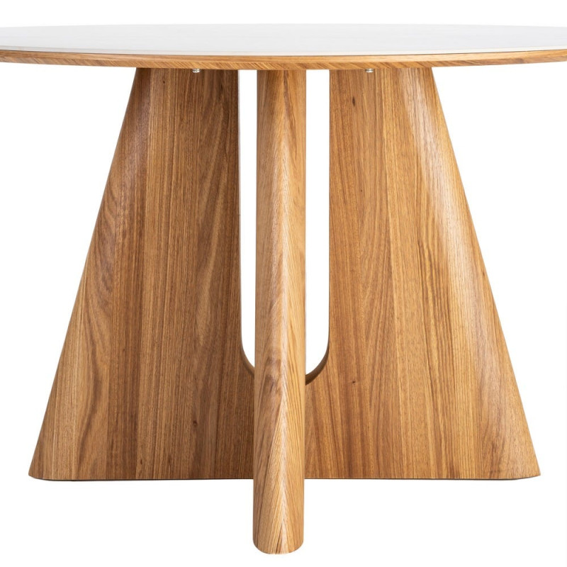 Table à manger ronde céramique bois...