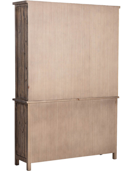 Vitrine vaisselier bois marron 140 cm Barichara