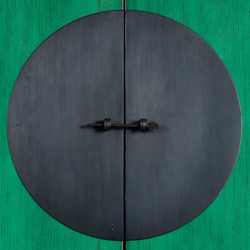 Armoire chinoise verte en bois 2...
