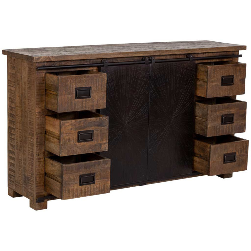 Buffet industriel bois de manguier et...