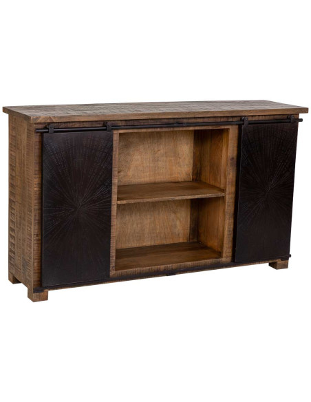 Buffet industriel bois de manguier et fer 160 cm Sheffield
