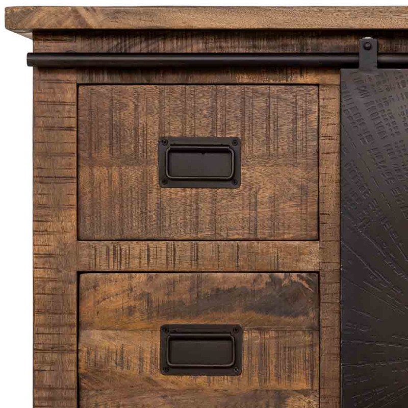 Buffet industriel bois de manguier et...