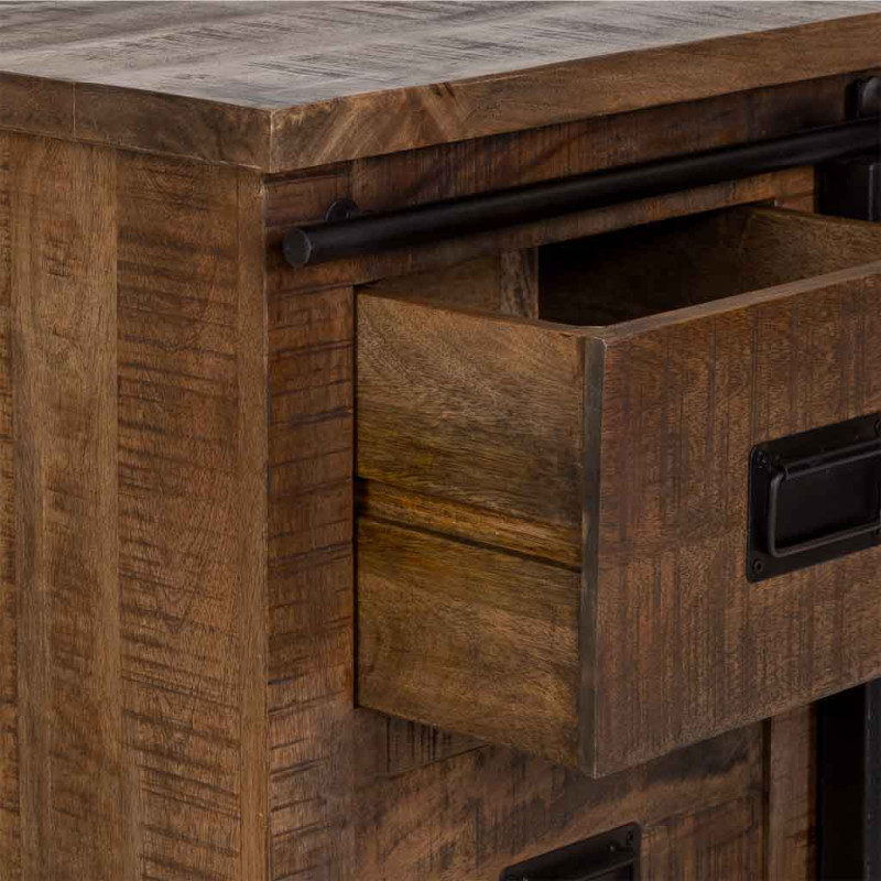 Buffet industriel bois de manguier et...