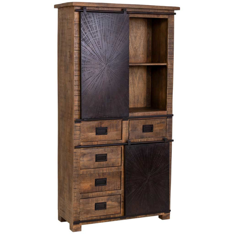 Armoire industrielle en manguier et...