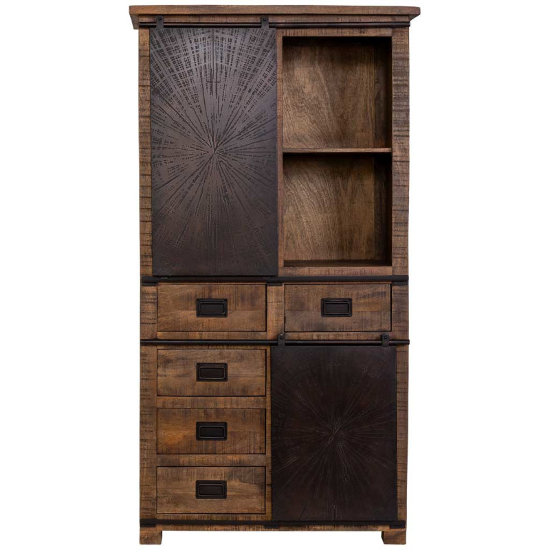 Armoire industrielle en manguier et...
