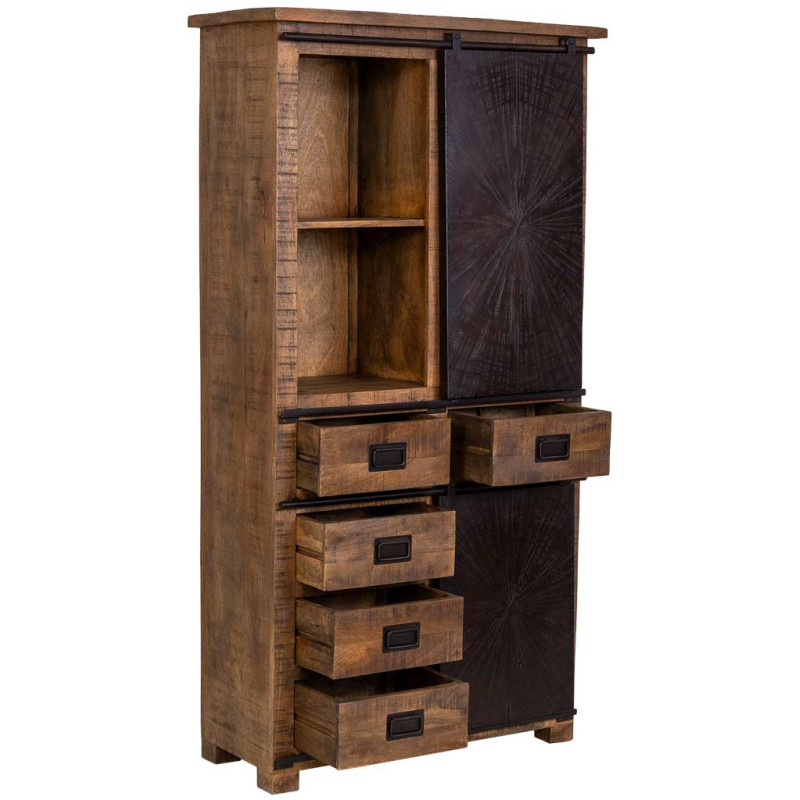 Armoire industrielle en manguier et...