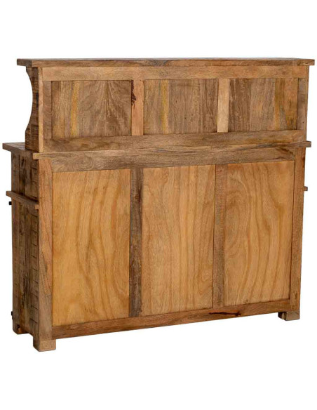 Buffet haut industriel bois et fer 145 cm Sheffield