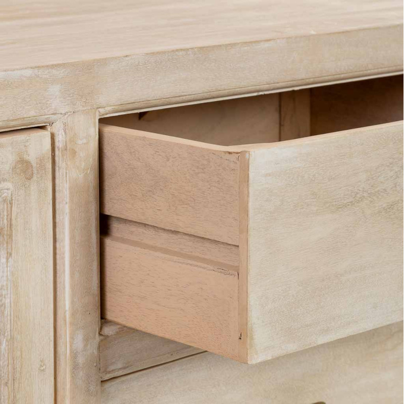 Buffet beige 2 portes 3 tiroirs en...