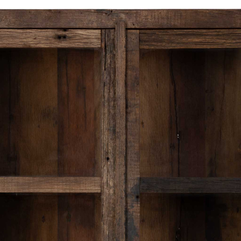 Vitrine en bois de manguier marron 2...