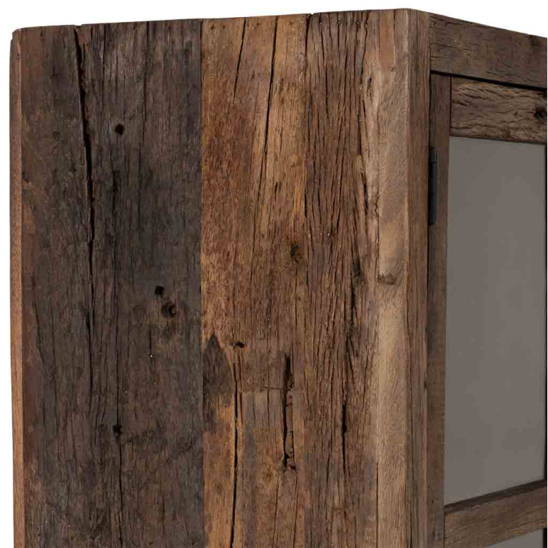 Vitrine en bois de manguier marron 2...