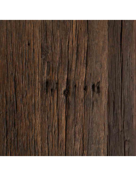 Buffet vitrine bois de manguier marron 4 portes 170x40x90 cm Lüchow