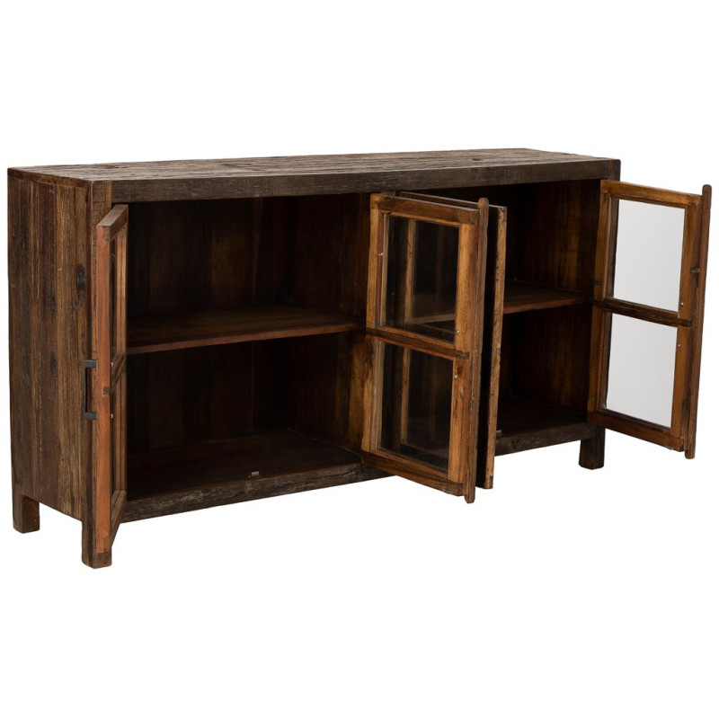 Buffet vitrine bois de manguier...