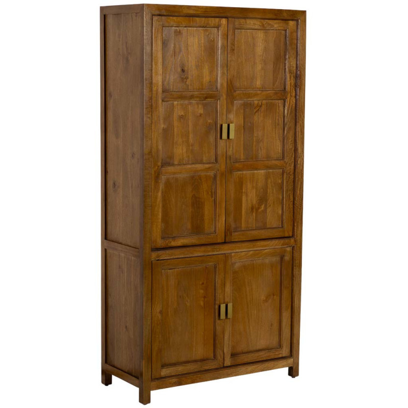 Armoire bois de manguier marron 4...