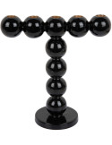 Bougeoir chandelier design noir 26x11x27 cm Bubbles
