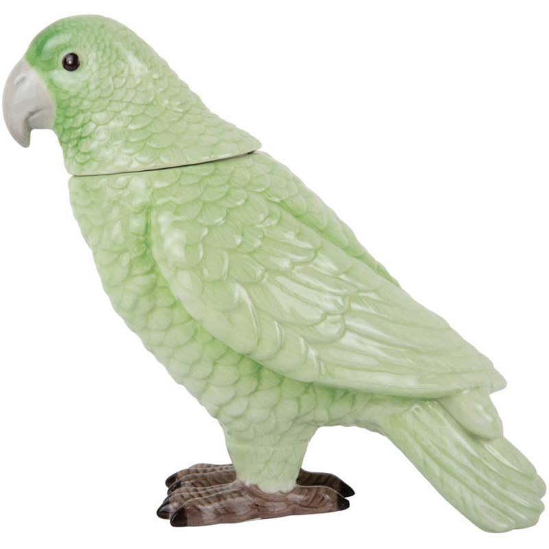 Pot de rangement oiseau vert en...