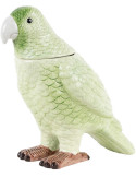 Pot de rangement oiseau vert en céramique Bird