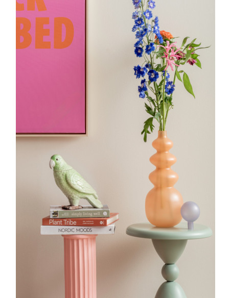 Pot de rangement oiseau vert en céramique Bird
