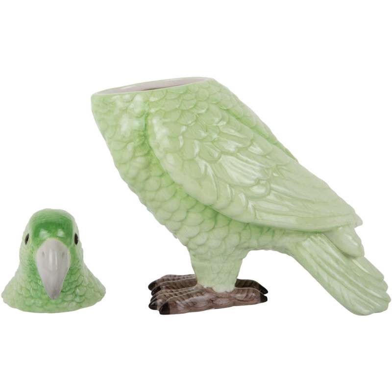 Pot de rangement oiseau vert en...