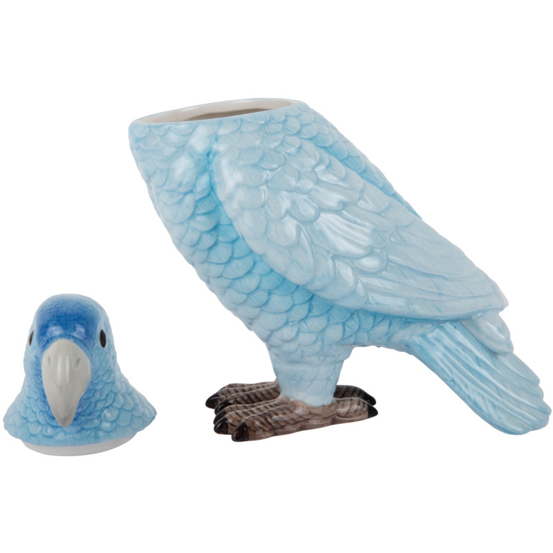 Pot de rangement oiseau bleu en...