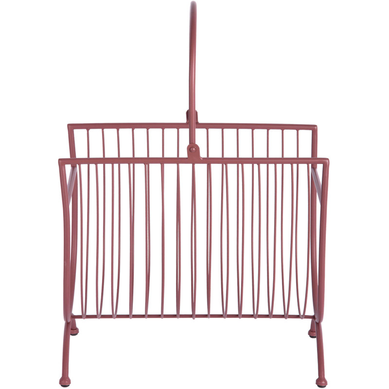 Porte-revues design métal bordeaux...