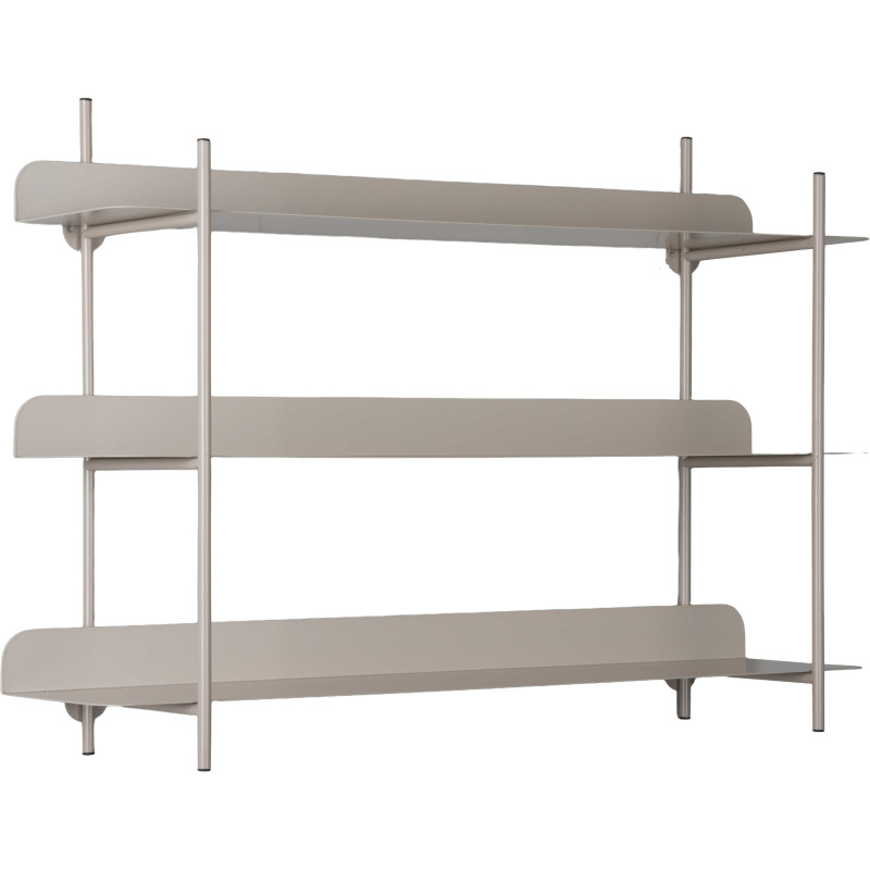 Étagère murale métal gris chaud 3...