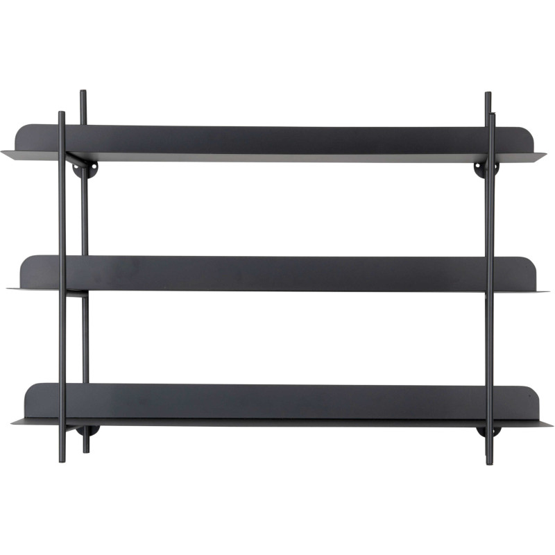 Étagère murale métal noir 3 niveaux...