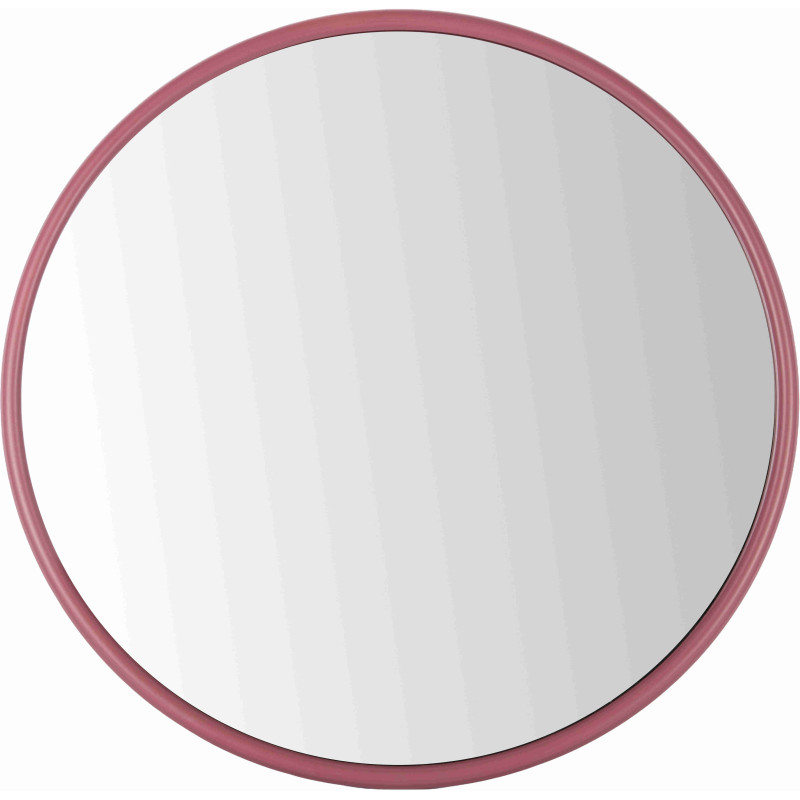 Miroir rond métal bordeaux 50 cm Riqueza