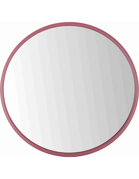 Miroir rond métal bordeaux 50 cm Riqueza