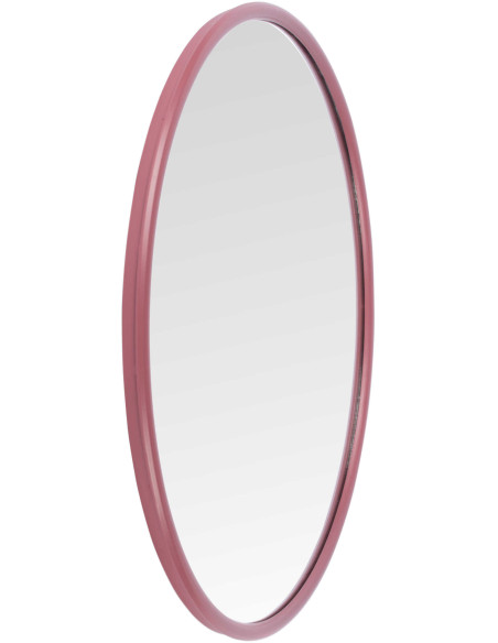 Miroir rond métal bordeaux 50 cm Riqueza