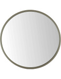 Miroir rond métal vert olive 50 cm Riqueza