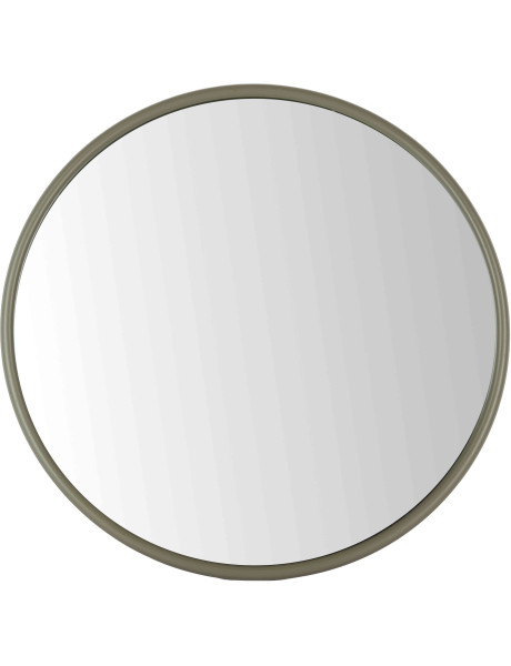 Miroir rond métal vert olive 50 cm Riqueza