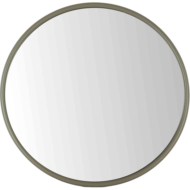 Miroir rond métal vert olive 50 cm...