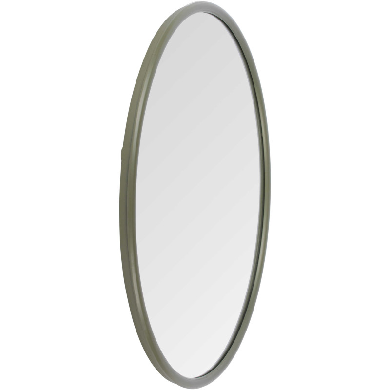 Miroir rond métal vert olive 50 cm...
