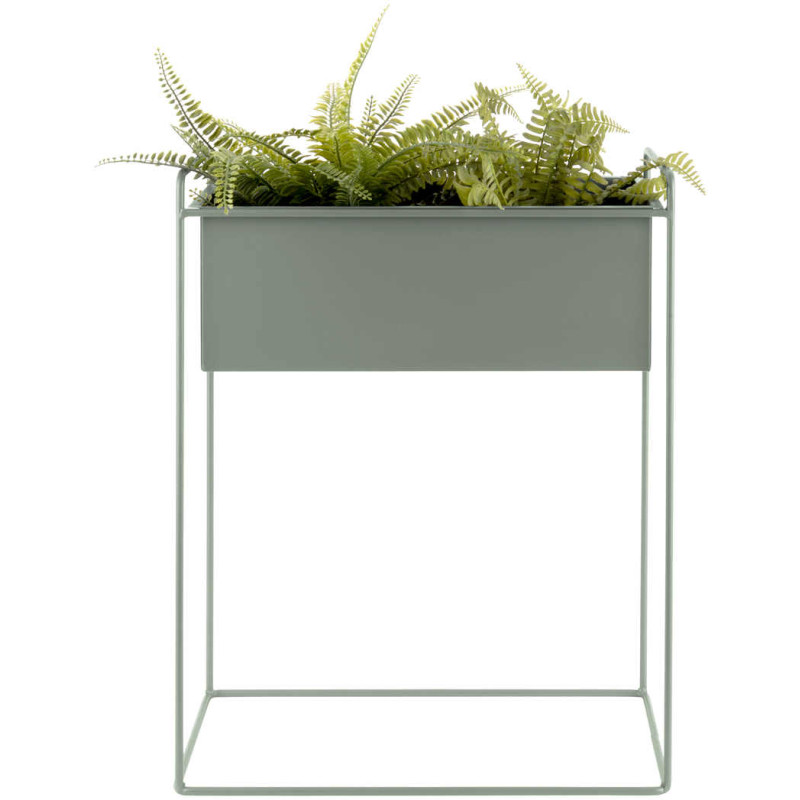 Lot de 2 cache-pots métal vert sur...