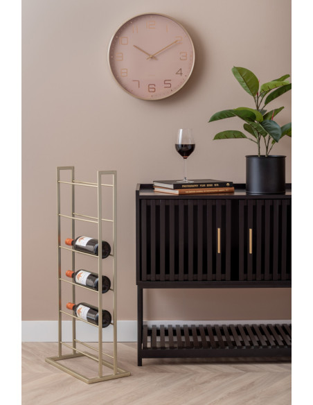 Casier à vin sur pied métal doré Single