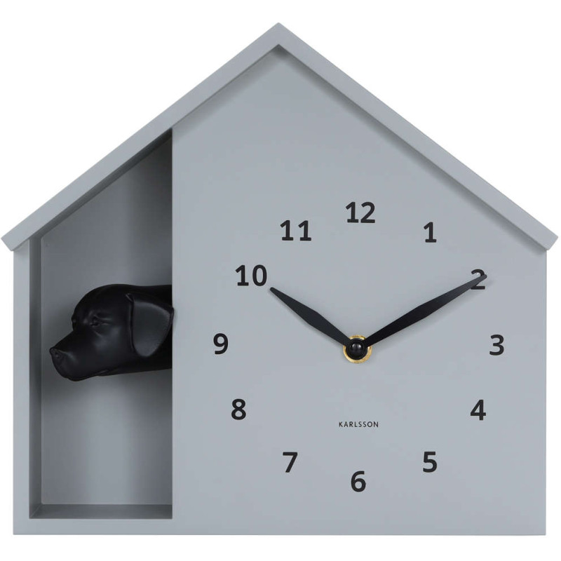 Horloge murale chien grise...
