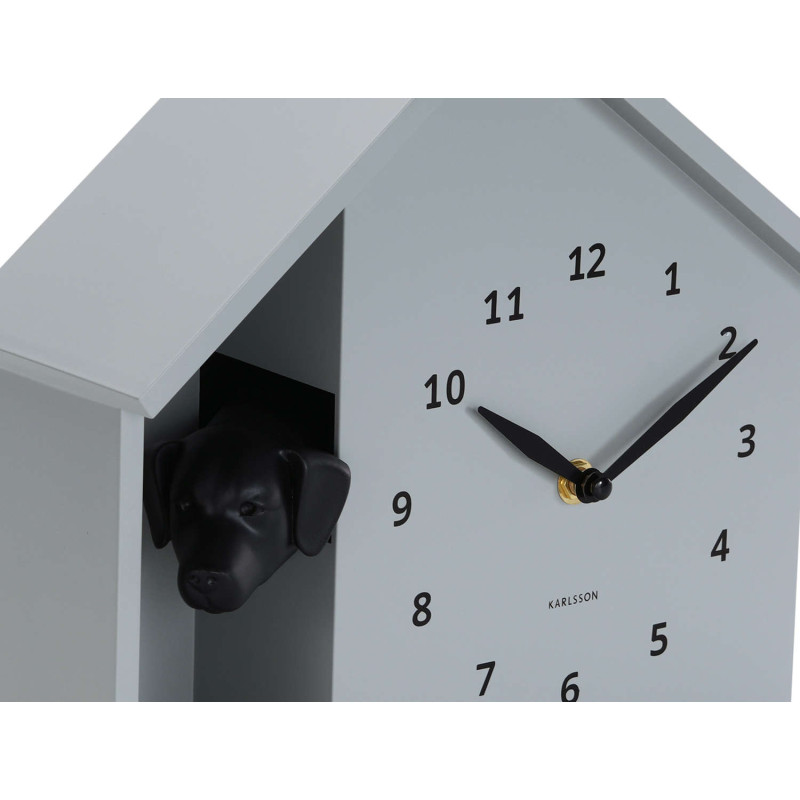 Horloge murale chien grise...