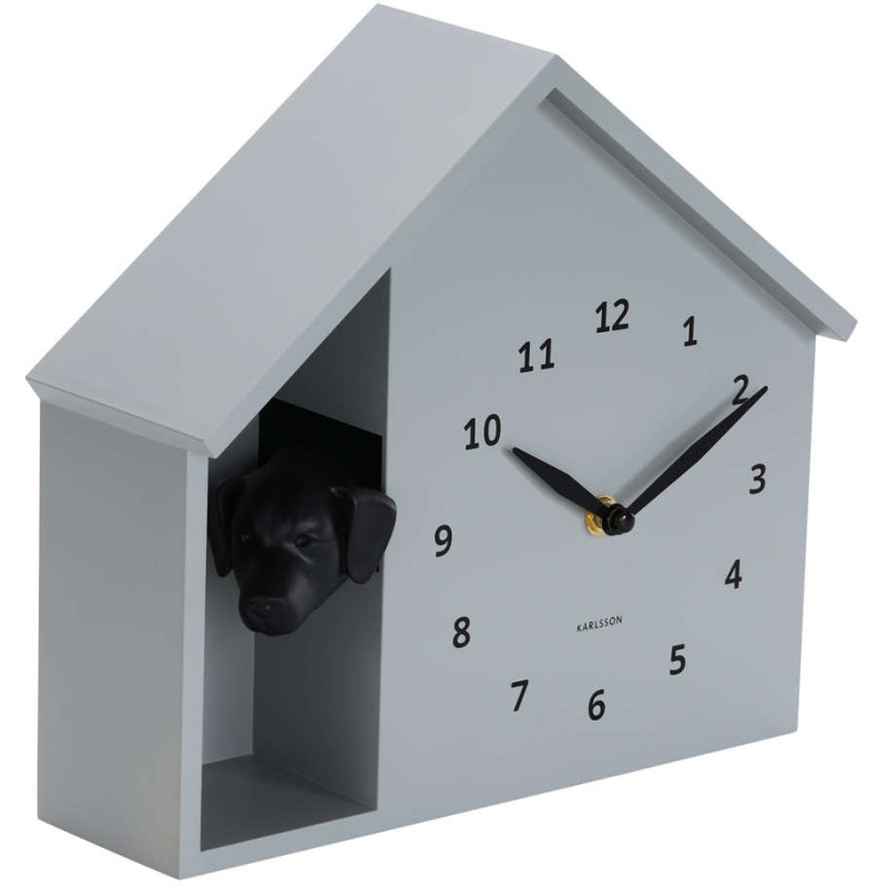 Horloge murale chien grise...