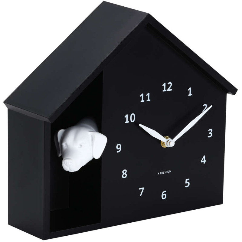 Horloge murale chien noire...
