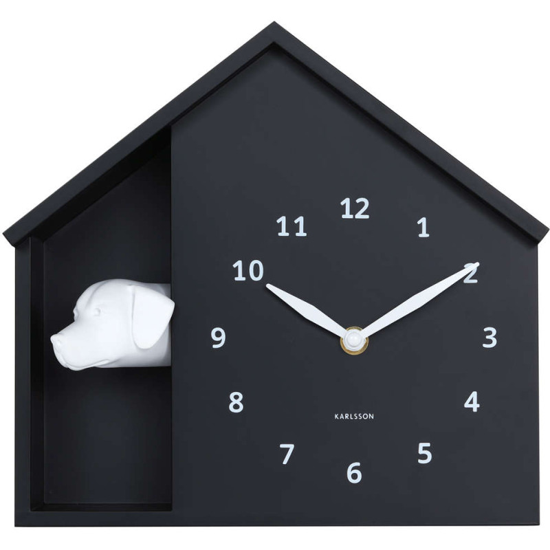 Horloge murale chien noire...