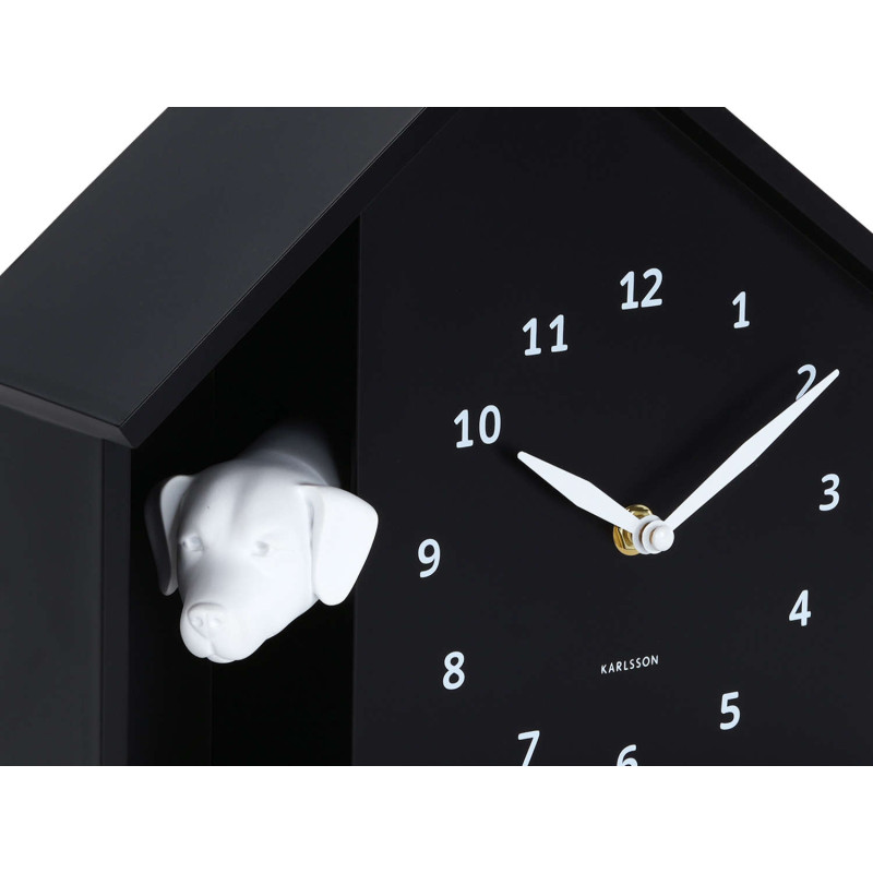 Horloge murale chien noire...