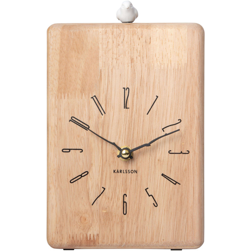 Horloge coucou bois clair 14x6x20 cm...
