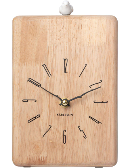 Horloge coucou bois clair 14x6x20 cm Rama Cuckoo
