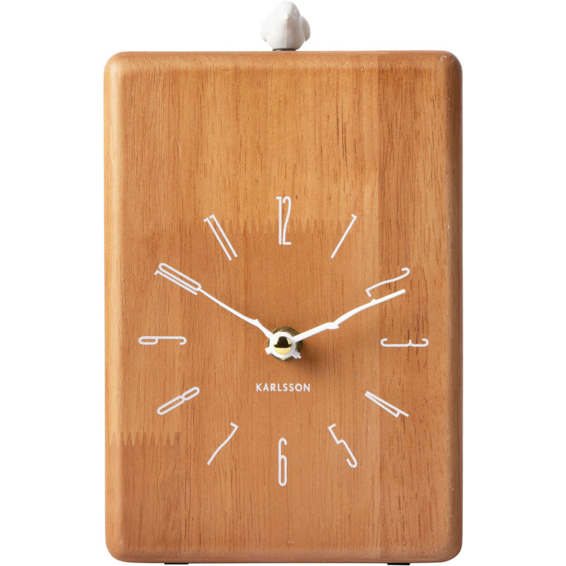 Horloge coucou bois foncé 14x6x20 cm...