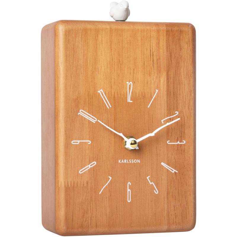 Horloge coucou bois foncé 14x6x20 cm...
