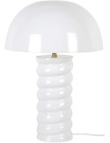 Lampe à poser blanche métal dôme 30x45 cm Gracio