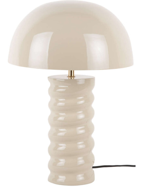 Lampe à poser champignon gris chaud 30x45 cm Gracio