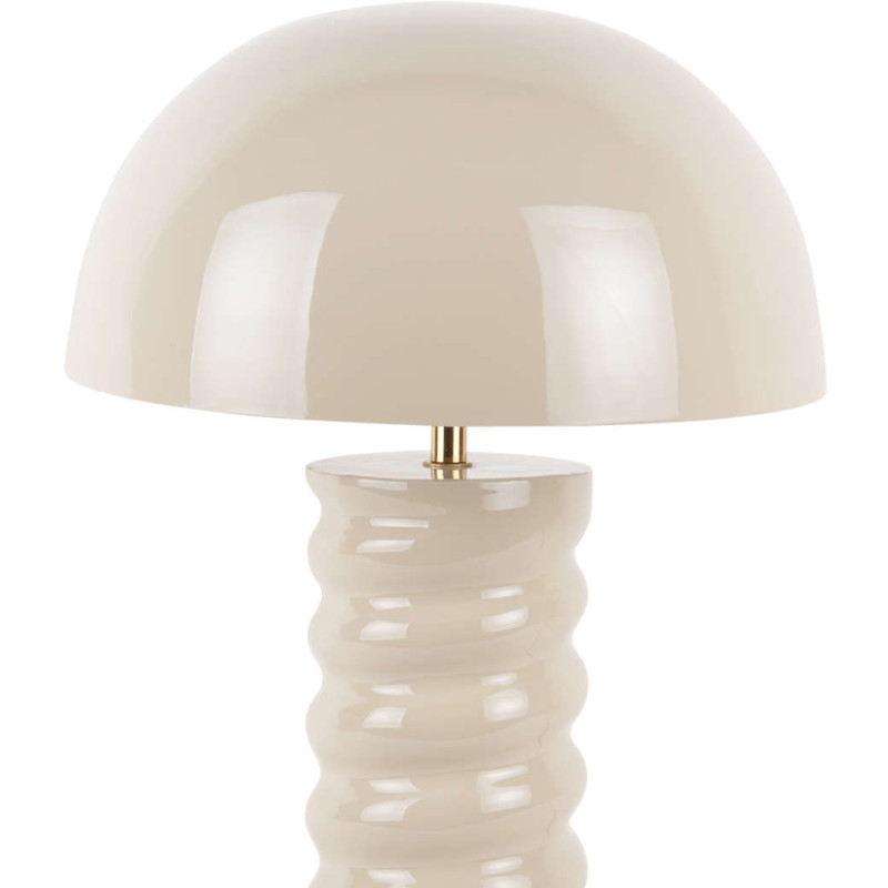 Lampe à poser champignon gris chaud...