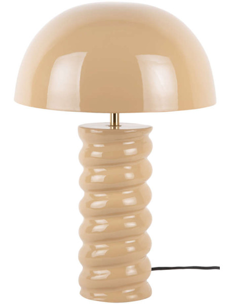 Lampe à poser champignon marron doux 30x45 cm Gracio