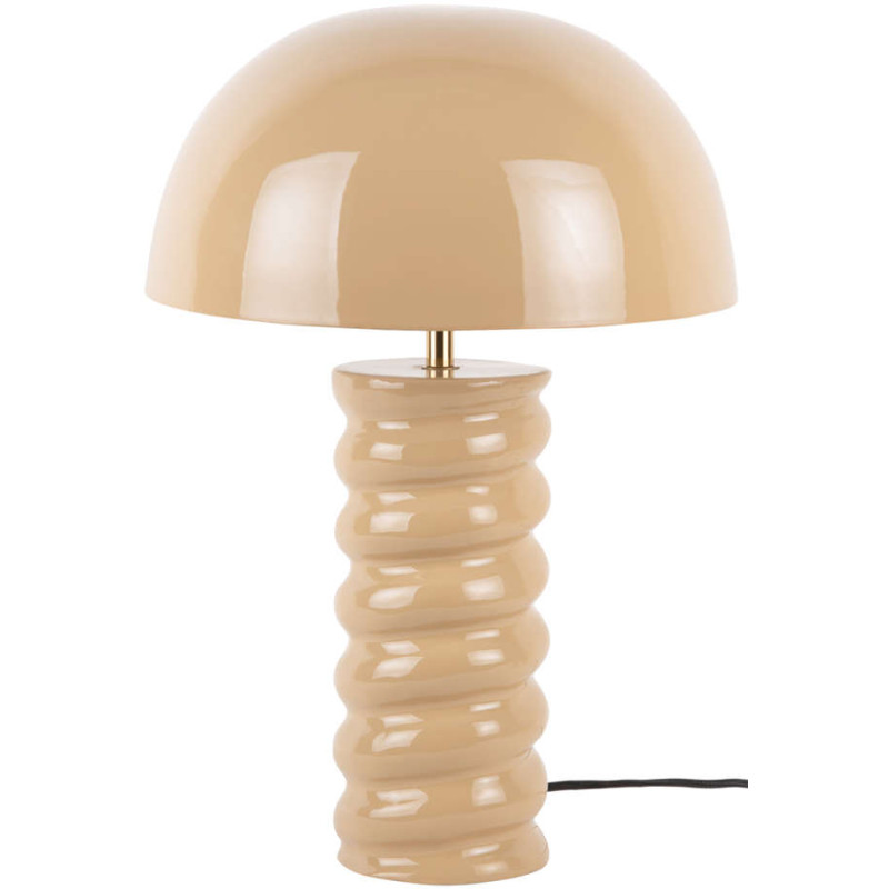 Lampe à poser champignon marron doux...